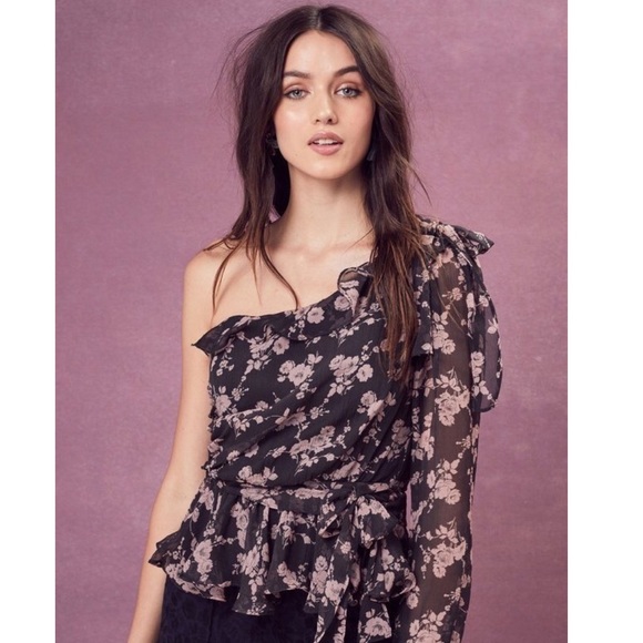 For Love And Lemons Tops - For love and lemons one shoulder shirt